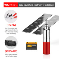 Pompe à eau solaire professionnelle 12V-72V DC en acier inoxydable, haute pression, 1,5m³/h pour l'irrigation agricole