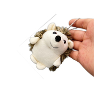 Porte-clés en peluche hérisson mignon de 10 cm, jouet créatif, pendentif pour enfants, vente en gros