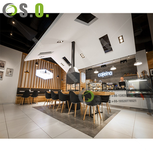 Mostrador de diseño moderno para cafetería, Bar de café comercial Popular, pantalla de venta al por menor, tienda de café, diseño Interior en 2020 - Product Image 1