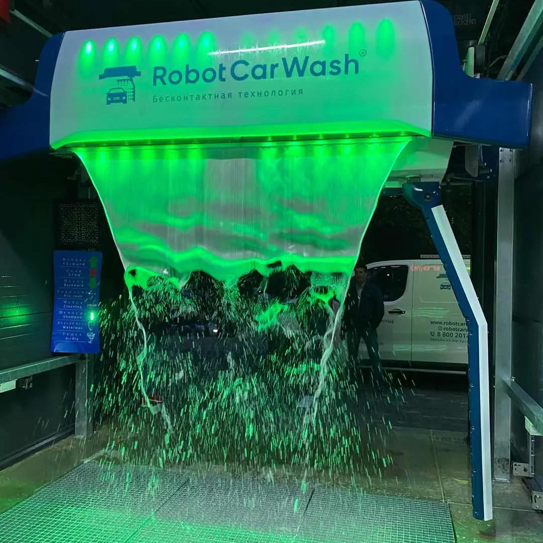 Leisuwash 360 PLUS model fully automatic robot touch less/free lavado shampoo car wash machine with air dryer