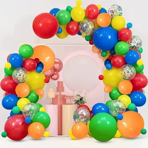 Kits de balões coloridos para arco, balões para decoração de carnaval, festa de aniversário, balões de fundos, 117 peças