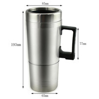 Nouvelle tasse chauffante pour voiture, 12/24V, bouilloire électrique, café, thé, tasse chauffante, chauffe-eau, bouilloire de voyage pour voiture