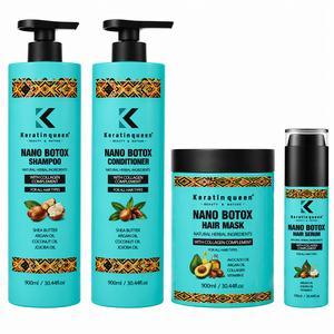 Shampooing et après-<span class=keywords><strong>shampoing</strong></span> sans parabènes anti-frisottis 900 ml au beurre de karité, soin Nano Botox pour <span class=keywords><strong>cheveux</strong></span> <span class=keywords><strong>crépus</strong></span>, bouclés et afro 4C - Product Image 5