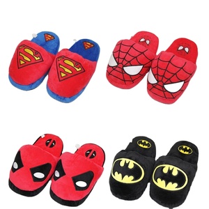 Pantuflas de Felpa para Niños al por Mayor, Creativas, de Dibujos Animados, con Diseño de Murciélago y Hombre Araña, Zapatos de Algodón Cómodos y Transpirables - Product Image 1