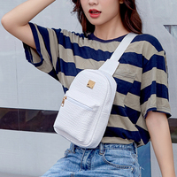 Sac à bandoulière en cuir PU à motif crocodile, sac de poitrine à la mode pour femmes, vente en gros