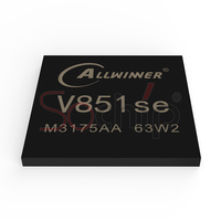 Microcontrôleur Allwinner V851SE, puce Linux OS 0.5T NPU, kernel 5.4, 64 Mo DDR2, EPHY, boîtier QFN88, encodeur vidéo A7 Core, USB2.0