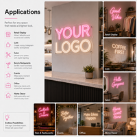 Letrero de Neón Colorido para Decoración de Pared, Letrero LED de Neón con Alimentación USB para Bar, Letrero de Neón Colgante para Fiesta
