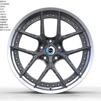 Jantes en aluminium forgé sur mesure de 18 à 24 pouces, deux pièces, avec jantes 5x130 et rayons profonds pour Porsche 911 2024