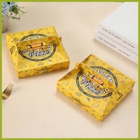 Benutzer definierte Pizza Box (Preis) Wellpappe Fast Food Pack Gedruckte Faltung Einweg Hamburger Kuchen zum Mitnehmen Lunchbox mit Logo