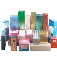 Boîte en papier rigide pour crème pour le visage, soin de la peau, personnalisée par le fabricant, imprimée, gaufrée, laminée mate