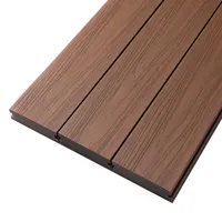Outdoor Kayu Daur Ulang Plastik Solid Kayu Komposit Wpc Decking Alternatif Outdoor Flooring Lantai Taman Deck