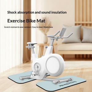 <span class=keywords><strong>Tapis</strong></span> de vélo de spinning en cuir Napa haute densité PVC, absorbant les chocs, insonorisant, anti-vibration, antidérapant, épaisseur 0,6 cm, lot de 2/4/8 - Product Image 2