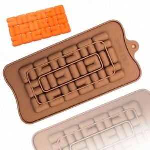 Molde de silicona antiadherente de grado alimenticio para gofres, galletas, chocolate y resina, forma rectangular, OEM/ODM - Product Image 1