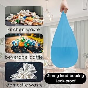 Bolsas de Basura Portátiles Huamaohengchun de 2-4 Galones, Bolsas de Basura Pequeñas Tipo Chaleco Reforzadas para Oficina, Cocina, Dormitorio y Más - Product Image 6