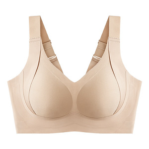 Support Wholesale Women's Summer Style TJ <strong>Bra</strong> Plus Size Seamless Thin Lift Large Bust Plus Size Seamless <strong>Bra</strong> - Product Image 5