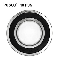 Roulement à billes à gorge profonde PUSCO EMQ Quality 6209 2RS 45x85x19mm, P6 Z3V3 GCr15, pour moteur de métier à tisser, moteur de pompe à eau, moteur de ventilateur