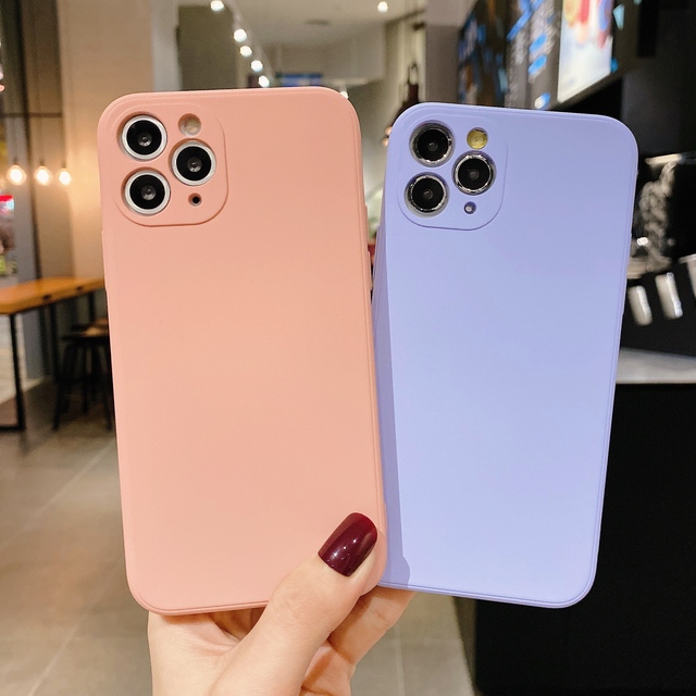China Suppliers Frosted Soft Rubber Case for iPhone 11Pro 12mini Slim Silicon Phone Cover for iPhone X/XS XR 11 12 Pro Max Case
