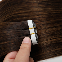 Extensions capillaires invisibles Genius Tape en cheveux naturels, longues mèches à bandes, 100 % cheveux brésiliens alignés dans le sens des cuticules, vente en gros