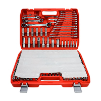 Jeu de clés à douilles de haute qualité 151 pièces en acier CR-V 1/4 3/8 1/2 avec cliquet pour réparation automobile, marque Bayley, garantie 1 an