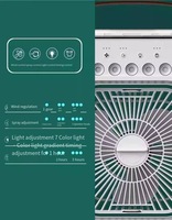 Mini ventilateur USB en plastique, 3 vitesses, humidificateur à brume d'eau, veilleuse, purificateur d'air, économie d'énergie, portable pour hôtel