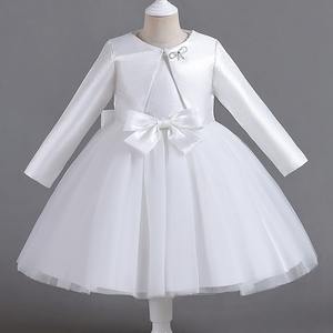Grande <span class=keywords><strong>Robe</strong></span> <span class=keywords><strong>Tutu</strong></span> d'Été pour Fille, Bébé et Enfant, Idéale pour Fête d'Anniversaire, Baptême ou Cérémonie, Style Princesse Mignonne avec Grand Nœud - Product Image 3