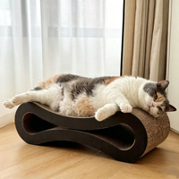 Alas Cakar Kucing Modern Berdensitas Tinggi untuk Natal, Mainan Sofa Kertas, Alas Cakar, Fitur Ramah Lingkungan