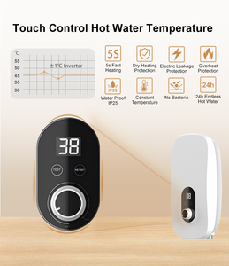 Chauffe-eau électrique instantané haute puissance 7KW 220V-240V pour cuisine, salle de bain, voiture, hôtel, usage domestique, extérieur, UE, version anglaise - Product Image 5