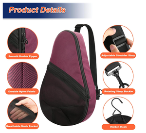 Bolsa para Palas de Pickleball al por Mayor de Alta Calidad con Logo Personalizado, Kit de Bandolera de Pickleball, Bolsa para Raquetas de Pala para Hombres y Mujeres - Product Image 5