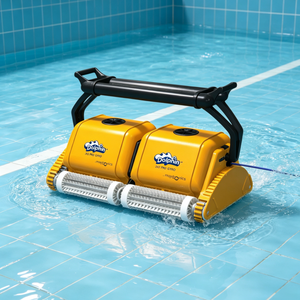 Limpiador robótico de piscinas Dolphin 2X2 de doble cuerpo y alta resistencia con navegación giroscópica para piscinas comerciales grandes - Product Image 1