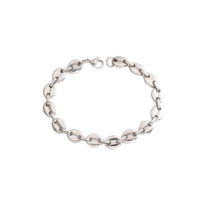 Bracelet gourmette en acier titane pour hommes et femmes, chaîne en acier inoxydable style « nez de cochon », résistant au ternissement, luxe, vente en gros - Product Image 5