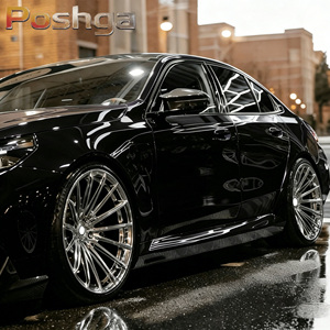Cerchi in Lega di Alluminio Forgiati Personalizzati a Profilo Concavo Profondo 18 19 20 Pollici 5x112/114.3/<span class=keywords><strong>120</strong></span> PCD Finitura Cromata per Mercedes Ferrari Audi <span class=keywords><strong>BMW</strong></span> - Product Image 2