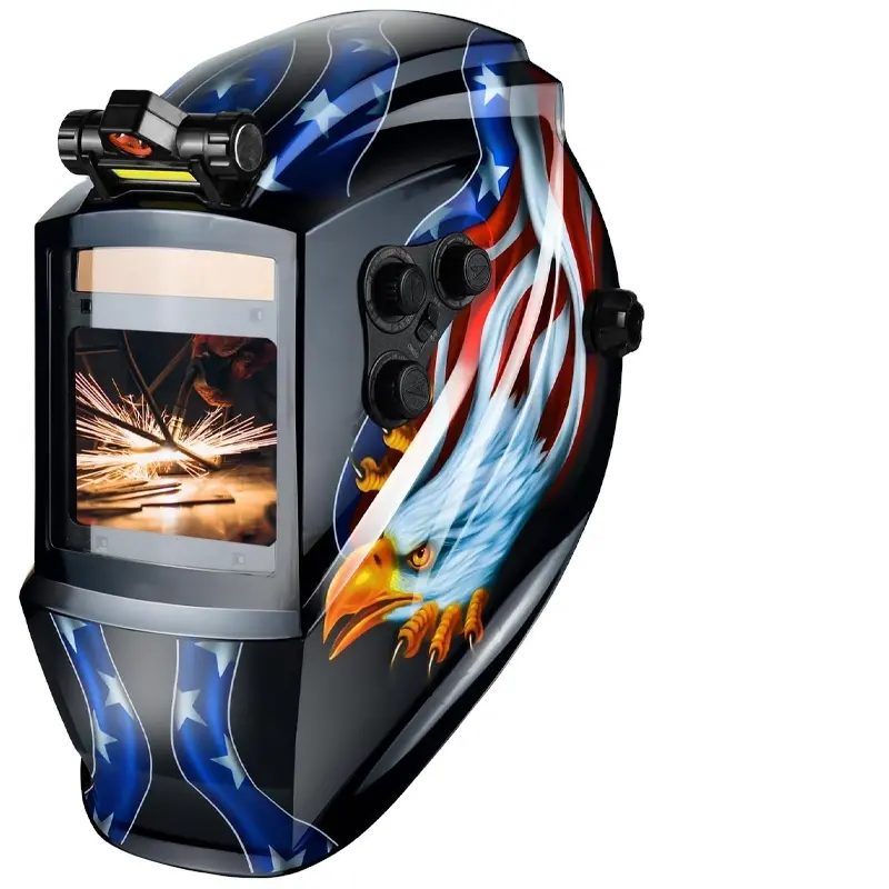 TRQ Large window of vision high sensitivity Automatic Darkening Welding Helmet Arc Tig Mig welding mask