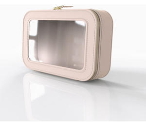 Fashion <b>Clear</b> PVC Cosmetic Cases <b>Travel</b> Waterproof Transparent Frosted Makeup <b>Bag</b> Wash <b>Bag</b> PU Cosmetic Pouch Quilted Makeup Case - Product Image 2