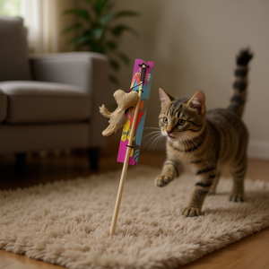 Bacchetta Interattiva per Gatti con Cuore per Movimento e Gioco - Product Image 2