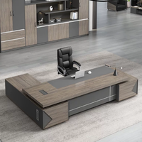 Nouveau bureau debout moderne de luxe en panneaux de bois, polyvalent et facile à assembler, idéal pour les postes de travail de direction/domicile