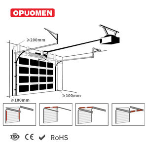 <span class=keywords><strong>Porte</strong></span> de <span class=keywords><strong>garage</strong></span> <span class=keywords><strong>sectionnelle</strong></span> industrielle automatique moderne blanche avec <span class=keywords><strong>porte</strong></span> piétonne, prix avantageux pour villas, surface finie - Product Image 5