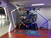Simulateur de chasse à l'arme à feu 2 joueurs 9D VR Jeu de tir d'arcade intérieur en métal et alliage avec 6DOF pour le divertissement en aéroport