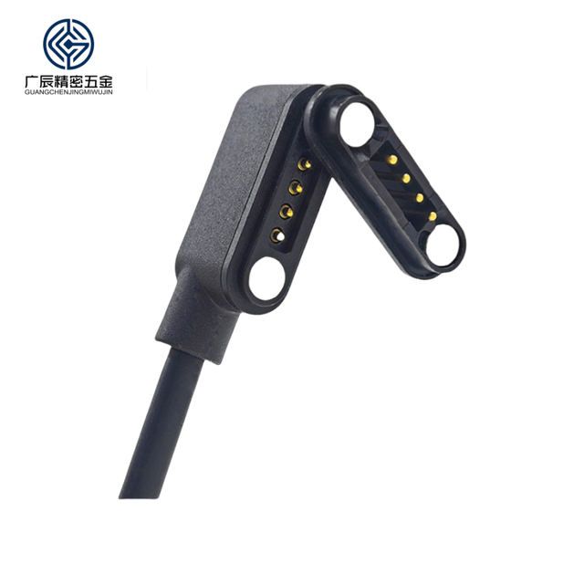 Factory Custom Magnetic Charging Cable Smartwatch 4 Pin Pogo Pin Connector Magnetic Pogo Pin Connector