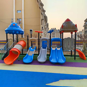 สนามเด็กเล่นกลางแจ้งมาตรฐานสูง โครงเหล็ก พร้อมสไลเดอร์พลาสติก LLDPE อุ<span class=keywords><strong>ป</strong></span>กรณ์เล่นเสริมพัฒนาการสำหรับสวนสาธารณะและโรงเรียน - Product Image 6