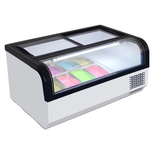 Thương mại máy tính để bàn Ice Cream hiển thị tủ di động Tủ đông với cửa kính cho kem và kem - Product Image 3
