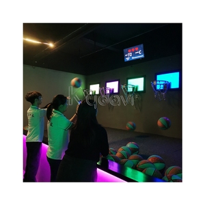 Cerceaux de sport interactifs personnalisés salle de jeu de tir méga grille de pixels lumière LED mur activer jeux de basket-ball de table - Product Image 4