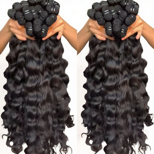 Extensions de cheveux vierges indiens lisses pour femmes noires - Tissage de cheveux à double trame faite à la machine - Product Image 3