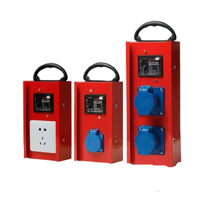 2 Gang Outdoor ABS IP67 Waterproof Electrical Junction Box with RCD 10A 5 Hole <b>Socket</b> Heavy Duty Portable - Product Image 4