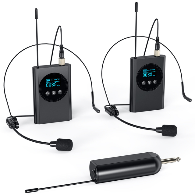 OEM ODM Headgear UHF Lavalier Single Ear Headset Wireless Microphone