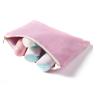 OEM Custom Cosmetic Bag Recycled Durable Travel <b>Makeup</b> Pouch Zipper Waterproof Lipstick Perfume <b>Storage</b> Cotton Canvas Logo - Product Image 3