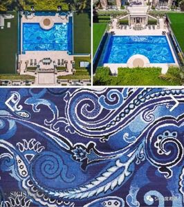 Tuiles de piscine en mosaïque à motifs de <span class=keywords><strong>peinture</strong></span> chinoise moderne Hasin, conception d'art personnalisée pour les hôtels, solution graphique professionnelle - Product Image 2