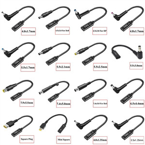Type C To 5.5mm <b>DC</b> <b>Power</b> Adapter <b>Cable</b> For Laptop Fast Charging 45W Black - Product Image 5