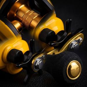 Système de freinage magnétique en forme de goutte à bras unique Bumblebee Painted pour la pêche au lancer de leurres en rivière, composants métalliques 4 1BB - Product Image 3