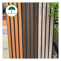Panneau de revêtement mural WPC co-extrudé, étanche et durable, à installation par emboîtement, pour l'ingénierie de décoration extérieure (vente en gros)
