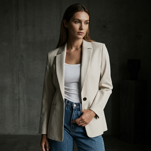 Blazer Elegante para Mujer 2025 LUU GIA PHAT, Alta Calidad, Estilo Sostenible, Entrega Rápida, Diseño Personalizado, Fabricante Vietnamita 98% - Product Image 3